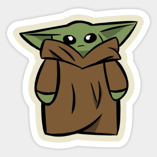 Baby Green Alien Sticker